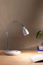 Markslöjd TULIP vit bordslampa i inredd miljö (105684)