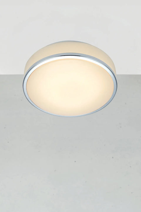 Markslöjd GLOBAL – LED-kattovalaisin, valkoinen/kromi – tuotekuva
