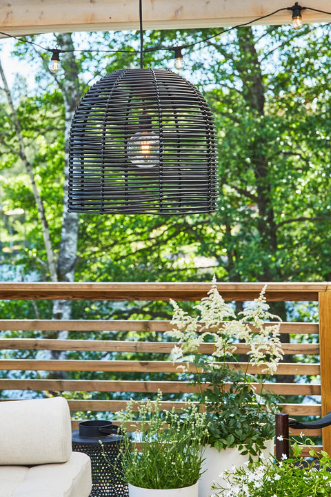 Markslöjd GARDEN 24 – riippuvalaisin, musta – sisustuskuva