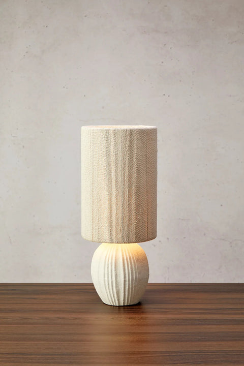 Markslöjd VIELA – pöytävalaisin, beige – tuotekuva