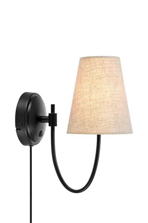 Markslöjd AMAR – seinävalaisin, beige/musta