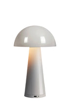 Markslöjd FUNGI – ladattava pöytävalaisin, harmaanbeige