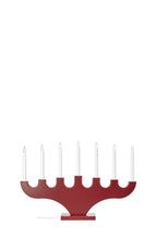 Markslöjd SPIRA – 7-valoinen sähkökynttelikkö, Dark red
