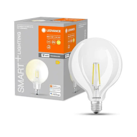 PARATHOM SMART GLOBE WiFi Clear Polttimo EQ60, LED 5.5W, 806 lm - Nordic Lumen