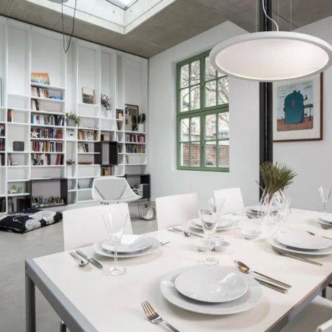 MONETA, himmennettävä riippuvalaisin, valkoinen 230V LED 36W, 3000K - Nordic Lumen