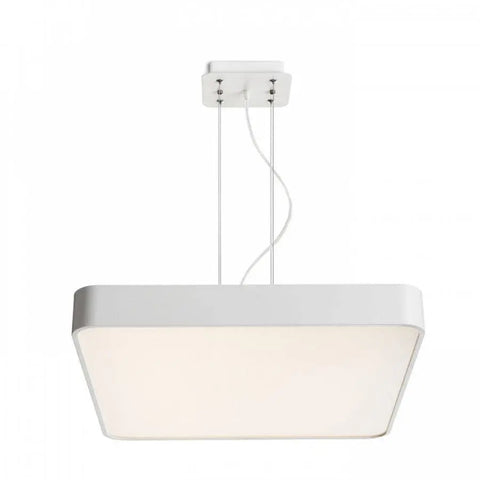 MENSA SQ 48 LED-valaisin, neliönmuotoinen valaisin valkolakatulla alumiinikehyksellä.