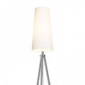 Valkoinen/valkoinen PVC CONNY 15/30 pöytävalaisin varjostin, valaistuna, sopii moderniin sisustukseen.