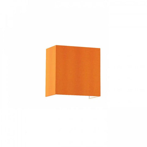 LOPE W 25/14 seinävalaisin, Sintsi oranssi, moderni valkoinen PVC-sisäpinta, LED E27.
