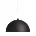 Musta CARISSIMA 40 riippuvalaisin, moderni lakattu metallivarjostin, minimalistinen muotoilu.