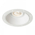 IPSO R pyöreä kehyksetön valaisin GU10 LED-polttimolla, täydellinen sisätilojen kattoasennuksiin.