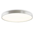 MENSA R 80 LED-kattovalaisin, harjattu alumiinikehys ja himmeä polykarbonaattivalonjakaja.