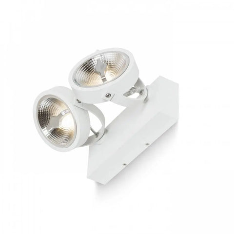 KELLY LED II seinä- ja kattovalaisin valkoinen 230V LED 2x12W 24° 3000K - Nordic Lumen