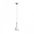 PULIRE CON riippuvalaisin, opaalilasi/puu/kromi, E14 - Nordic Lumen