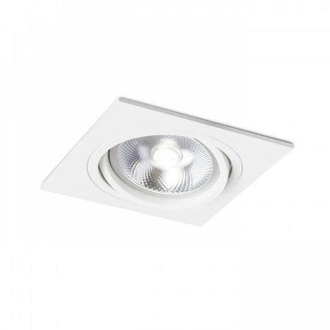 PASADENA G53 SQ I Upotettava Valaisin – Valkoinen/Musta, LED G53 15W - Nordic Lumen