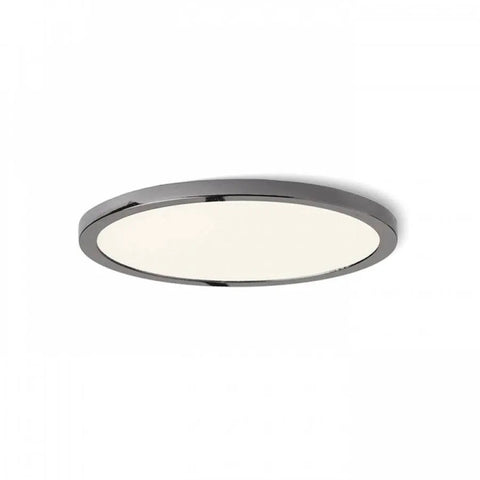Musta kromi HUE R 17 LED-valaisin, ohut ja minimalistinen muotoilu upotettuna.