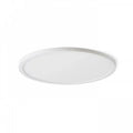 Valkoinen pyöreä upotettava LED-valaisin – Moderni ja ohut valkoinen upotettava LED-kattovalaisin, sopii minimalistiseen sisustukseen.