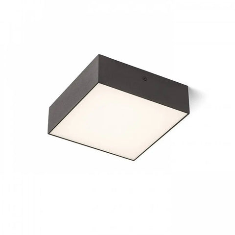 Moderni musta LARISA SQ 17 LED-kattovalaisin, tyylikäs design