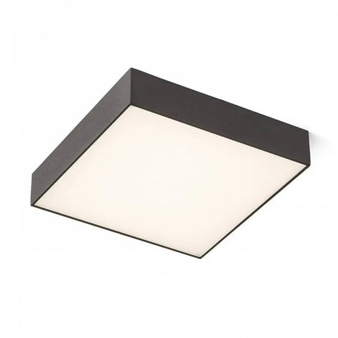 Musta LARISA SQ 30 LED-kattovalaisin, minimalistinen ja tyylikäs design.