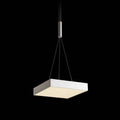 Valkoinen LARISA SQ 30 LED-riippuvalaisin tummalla taustalla valaistuna.
