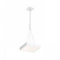 LARISA SQ 30 LED-riippuvalaisin valkoisena, asennettuna.