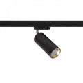 MAVRO musta/kultainen LED-kohdevalaisin 3-vaihekiskoon, tehokas 12W LED