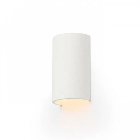 Maalattava CHIC-seinävalaisin, valkoinen kipsi, moderni design.