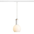 PULIRE RD 1-vaihekiskolle, opaalilasi, puu, E14, 6W - Nordic Lumen