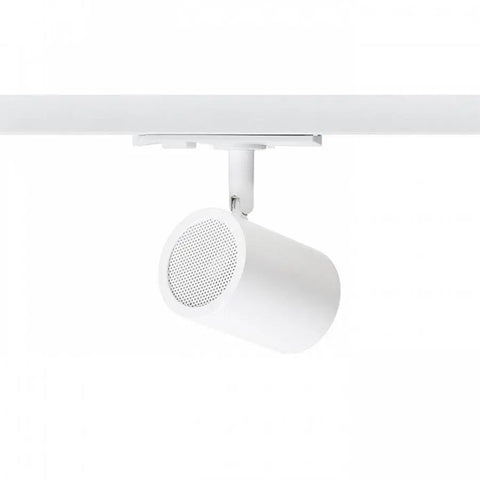 Valkoinen CADENZA 1-vaihekiskovalaisin, LED GU10 10W, energiatehokas spottivalaistus kotiin ja myymälöihin.