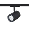 CADENZA 1-vaihekiskovalaisin musta LED GU10 10W, tyylikäs ja energiatehokas kohdevalaistus olohuoneeseen.