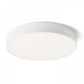 LARISA R 40 LED-kattovalaisin valkoisella kehällä - Kuvassa valkoinen LARISA R 40 LED-kattovalaisin, jossa on selkeä ja yksinkertainen muotoilu.
