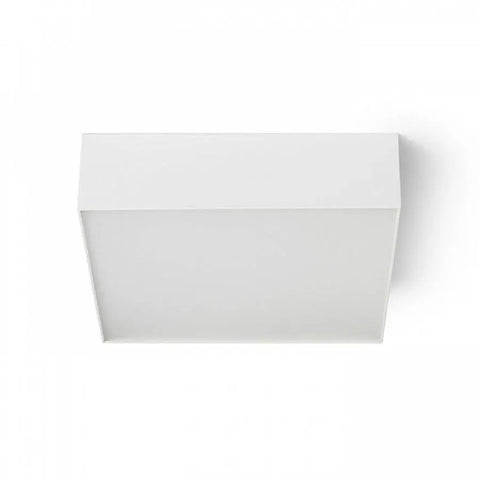 Valkoinen LARISA SQ 22 -kattovalaisin, minimalistinen LED-valo.