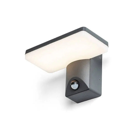 RINA PIR LED-ulkoseinävalaisin, 12W, liiketunnistin, IP65 - Nordic Lumen