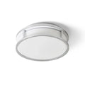GRANDE LED 25 kattovalaisin kromikehyksellä ja opaalilasilla, moderni ja pyöreä muotoilu, soveltuu kosteisiin tiloihin.
