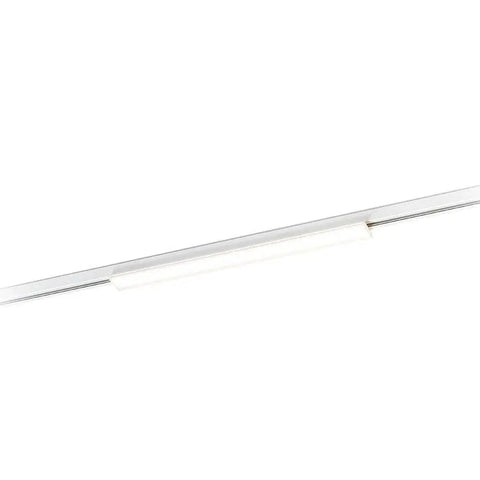 FLATLINE 60 valaisimen yläosan yksityiskohta, valkoinen LED, 230V.
