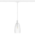 BELLINI 3-vaihekiskovalaisin valkoisella kirkkaalla lasivarjostimella, LED E14, 15W