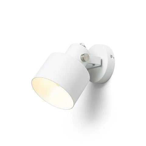 Kallistettava valkoinen CELEIA LED-valonheitin, 180° säätö, E27 LED-polttimo.