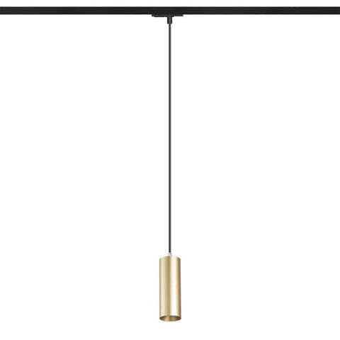 MAVRO kultainen LED-riippuvalaisin 1-vaihekiskoon, korkealuokkainen design
