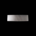 MARENGA RW1 LED-valaisin, sivusta katsottuna, valkoinen Eco PLA materiaali.
