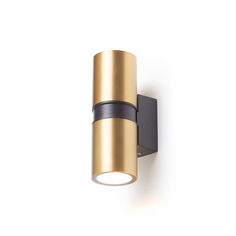MANO seinä harjattu 230V LED GU10 2x8W IP54 - Nordic Lumen