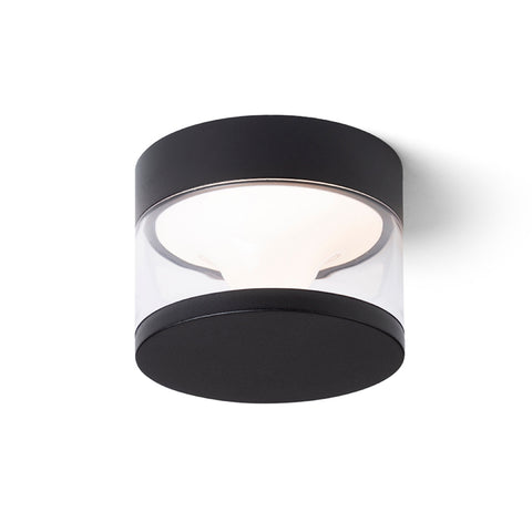 CARME 100 pitkä LED-ulkovalaisin, musta viimeistely, IP65-suojaus, katto- ja seinäasennukseen, 35W, ulkokäyttöön.
