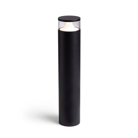 BRENDA 60 LED-pylväsvalaisin, tasaisesti sivuille säteilevä valo, ulkokäyttöön, musta viimeistely, 60 cm korkea.