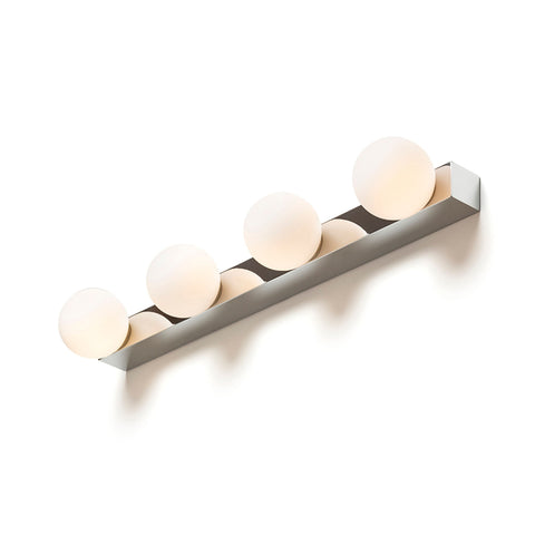 DOMINO IV seinä kromi/opaalilasi 230V LED G9 4x6W IP44 - Nordic Lumen