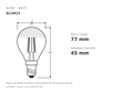 OSRAM PARATHOM RETRO Mini-Ball E14 toppspeglad LED-lampa (G13013)