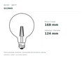 Rendl PARATHOM SMART GLOBE WIFI rökfärgad LED-lampa (G13945)