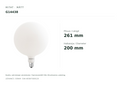 OSRAM PARATHOM Globe 200 E27 LED-globallampa, 7,3 W (G14438)