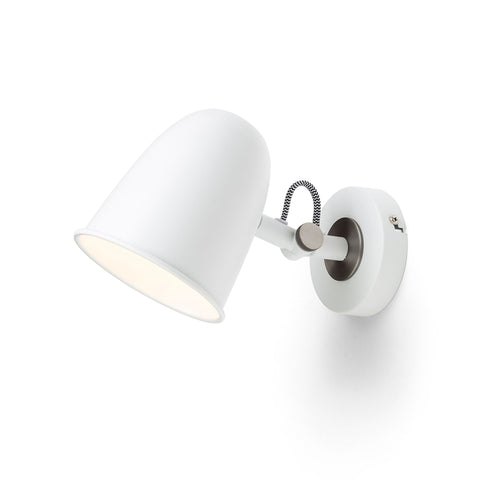 DANNY seinä valkoinen matta nikkeli 230V LED E14 5W – valmistajan tuotekuva (R14185)