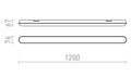 TRIDENT PRO 120 LED-riippuvalaisin, 40W, IP65 - Nordic Lumen