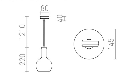 PULIRE RD 1-vaihekiskolle, opaalilasi, puu, E14, 6W - Nordic Lumen