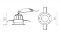 SHARM BASE upotettava LED-valaisin, 10W, 3000K, eri värejä - Nordic Lumen