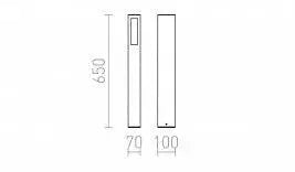 TREEZA 65 ulkopollari, E27, IP54 - Nordic Lumen